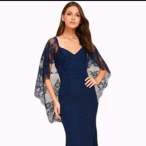 Navy Blue Evening Gown/Dress